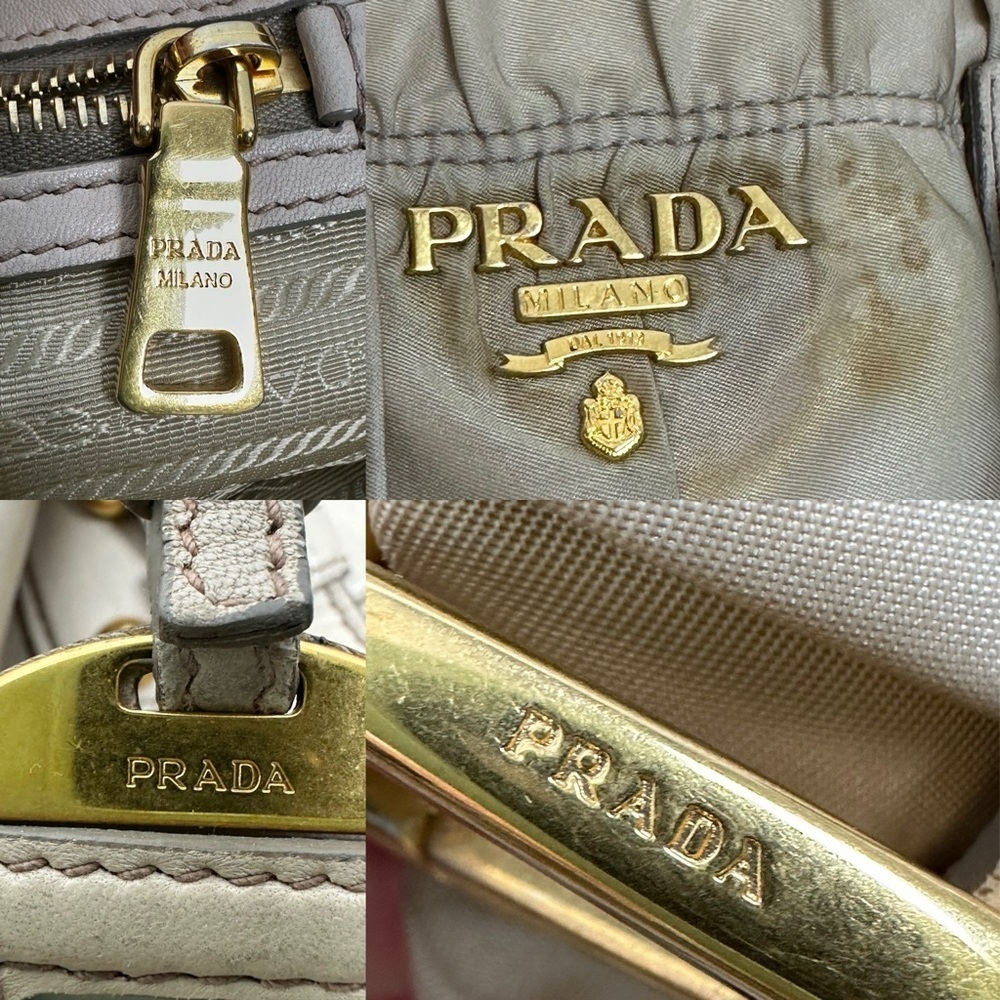 💯 Authentic Prada Beige Tote Nylon Women's Bag🍀 - Picture 8 of 17